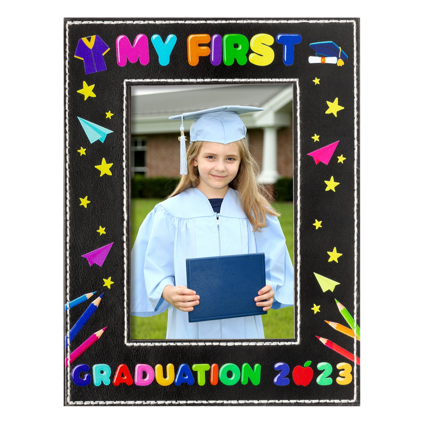 COcnny Kindergarten Graduation Picture Frame 2024, Preschool My First Graduation Decorations, Congratulations Kindergarten Grad Gifts Photo Frame Decor, Graduation Party Supplies for Kids (6” x 4”)